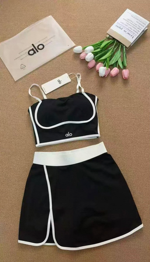 Ensemble de padel et tennis femme noir Maison Syana – vue 3