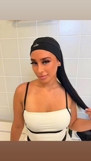 Bandeau de sport femme noir Maison Syana – vue 2